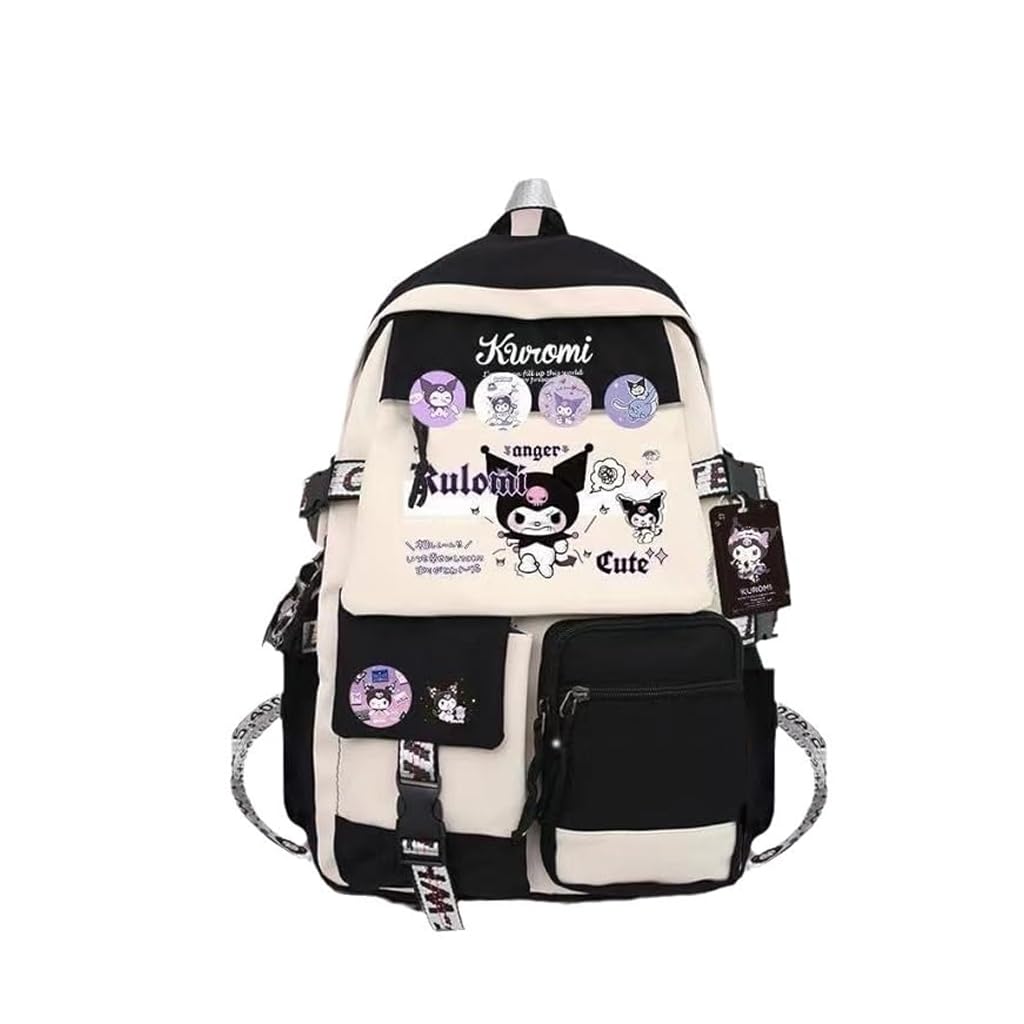 PALAY Kuromi Backpack for School Girls 6-12 Years Old Teens Fashion Kawaii Kuromi Print School Backpack Large Multi Layer Book Bag Travel Backpack for Teens Students School Gift for Girls PALAY Kuromi Backpack for School Girls 6-12 Years Old Teens Fashion Kawaii Kuromi Print School Backpack Large Multi Layer Book Bag Travel Backpack for Teens Students School Gift for Girls